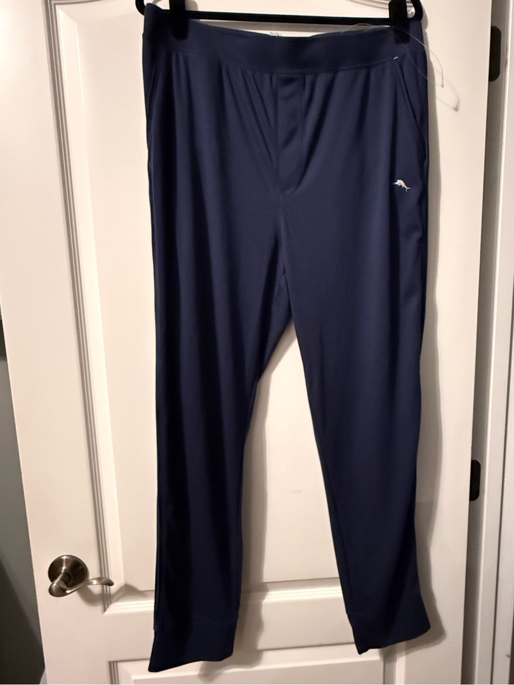 Tommy Bahama NWOT Navy Drawstring Loungewear Pajama Joggers with White Sailfish
